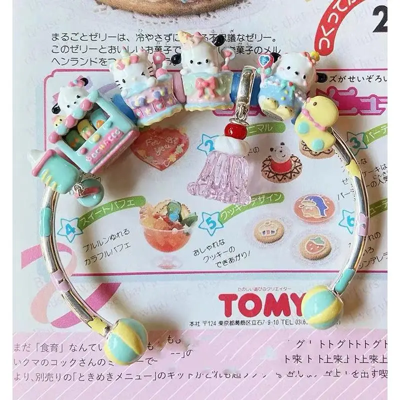 

Новинка Kawaii Sanrio Hellokitty полачко бусины бабочка торт форма капля торт аксессуары Струны Diy Украшение для друзей подарок