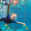 2pcs Diving Pool Toys Set No Toxic Through Door Diving Ring Body Exercise Swim Through Door Toys Durable PVC for Kid Child 5