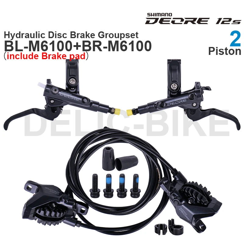 デオーレM6100　ブレーキ前後セット 即納】シマノ（SHIMANO） DEORE 高性能 油圧ディスクブレーキ BL