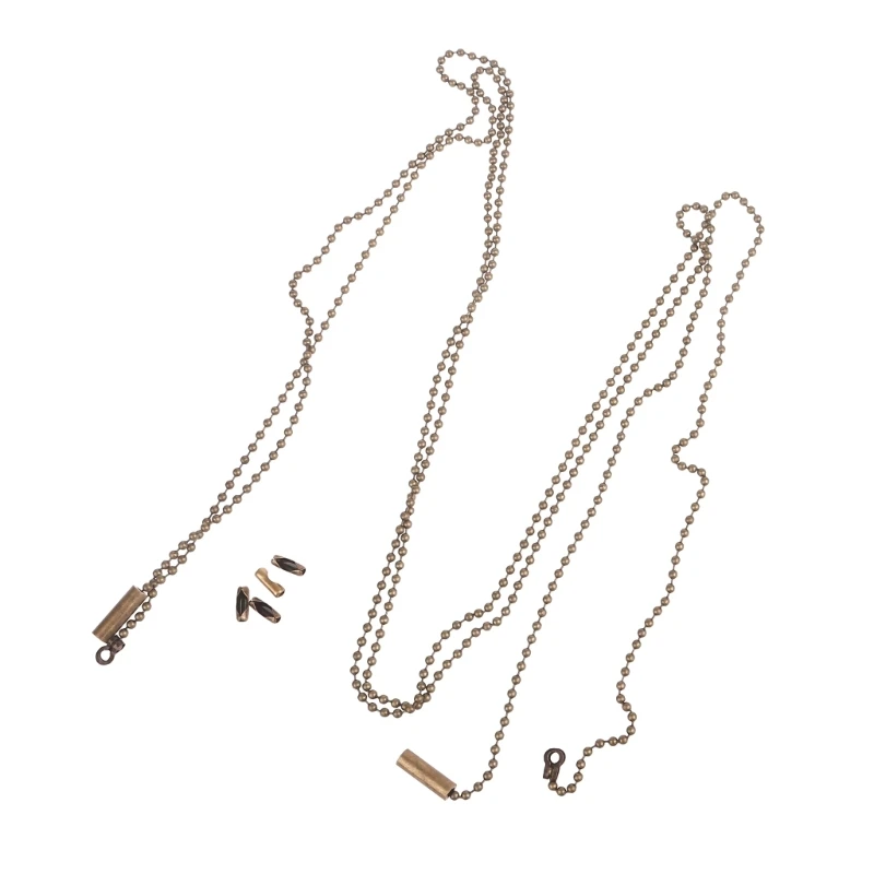 

2pcs/set Adjustable Ceiling Fan Pull Chain Extenders Metal Chain Extensions