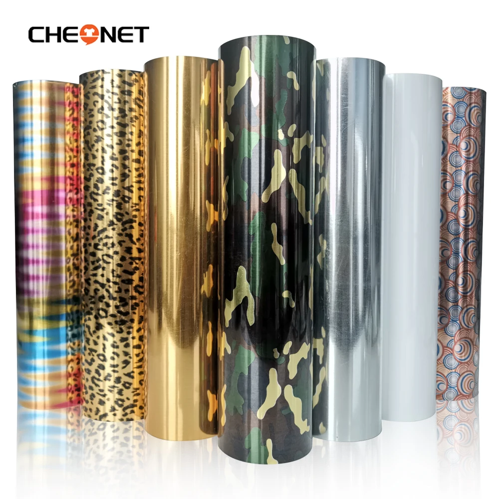 Heat Transfer Vinyl 1 Sheet 20cmx25cm Metallic Camouflage Iron On Film HTV T Shirt