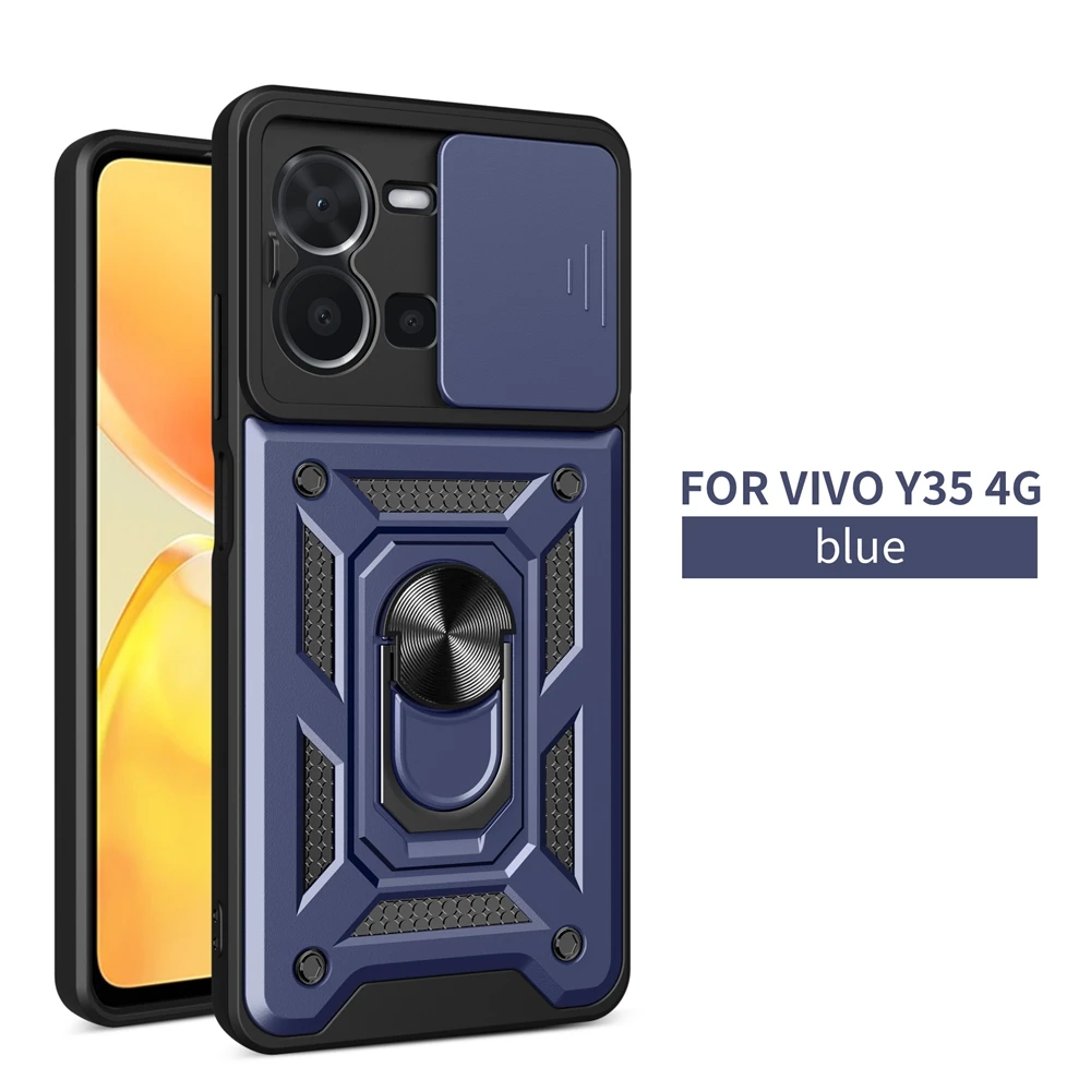Shockproof Armor Case with Slide Camera Cover