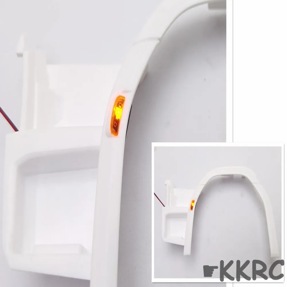 For 1/14 Tamiya Truck Tractor Scania 56368 770s 1 Pair Front Wheel Eyebrow Lamp Lights Holder DIY RC Cars Upgrade Accessories 2