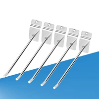 25pcs 15cm 6 Inch Slat Wall Panel Hook Wall Product Carrier Shop Shelf Hook Shop Shelf Hook Slat Wall Panel Hook Wall Panel Hook 1