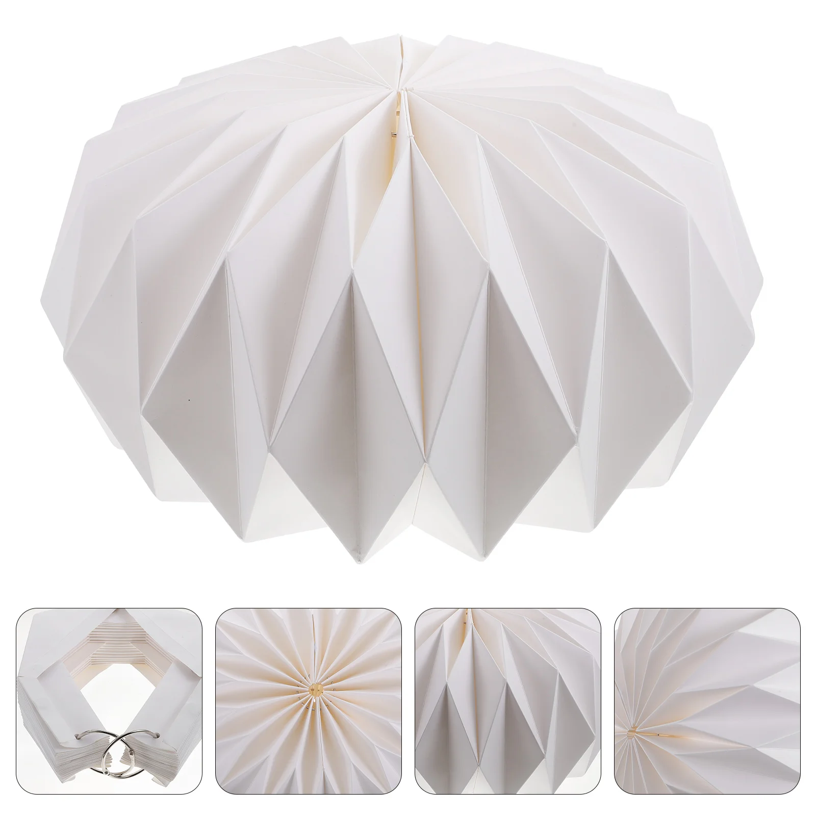 Modern minimalist origami Lampshade Cover Paper Lamp Pleated Hanging Origami Simple Style Light Accessory Decoration jehovah s witnesses best life ever jw ministry pioneer shower curtain for shower modern accessory bathrooms curtain