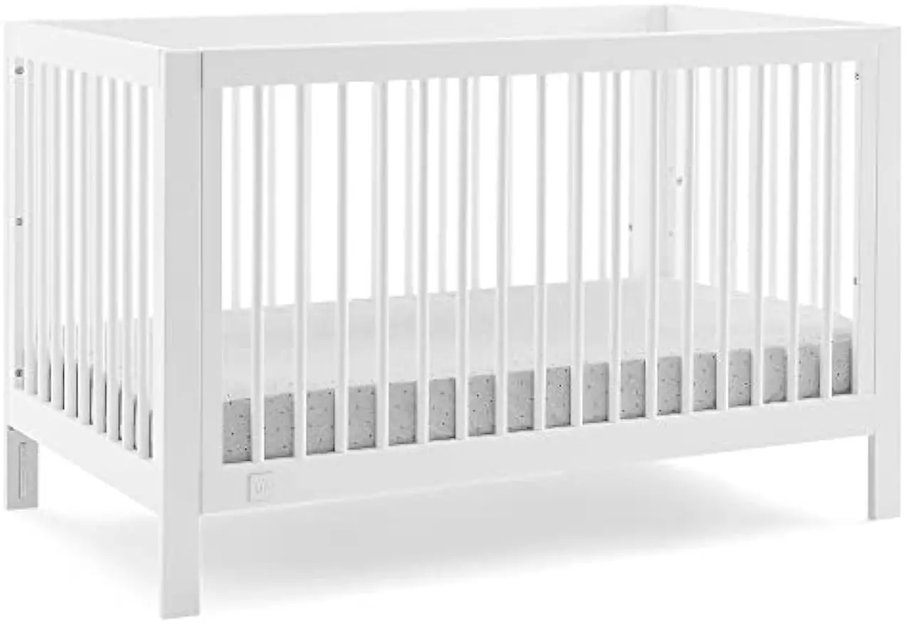 

Charlie 6-in-1 Convertible Crib - Greenguard Gold Certified, Bianca White