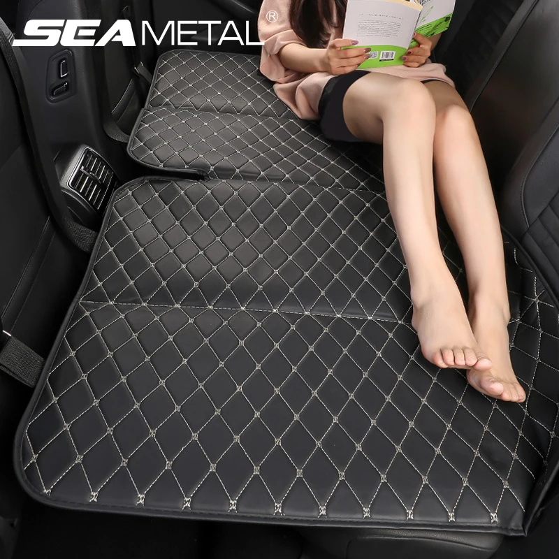 Car Sleeping Mattress SEAMETAL Non-Inflatable Travel Bed Hanging Back Seat Camping Extender For Sedan/SUV/Truck