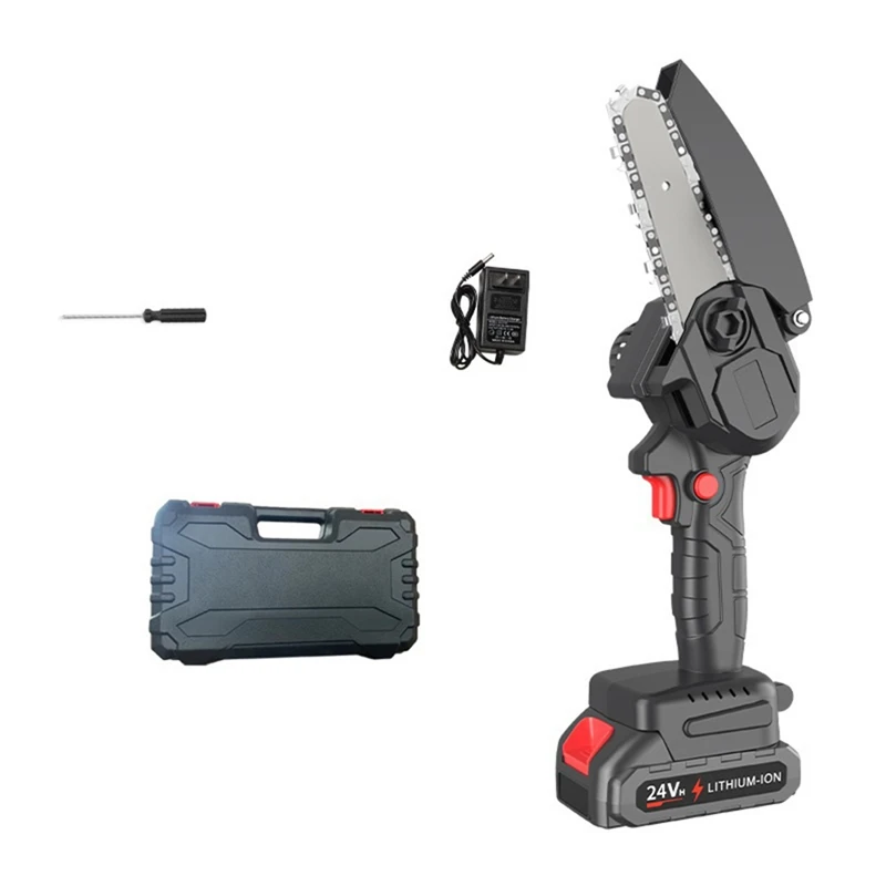 

6-Inch Rechargeable Chainsaw 5-Core Rechargeable Chainsaw Household Small Handheld EU Plug