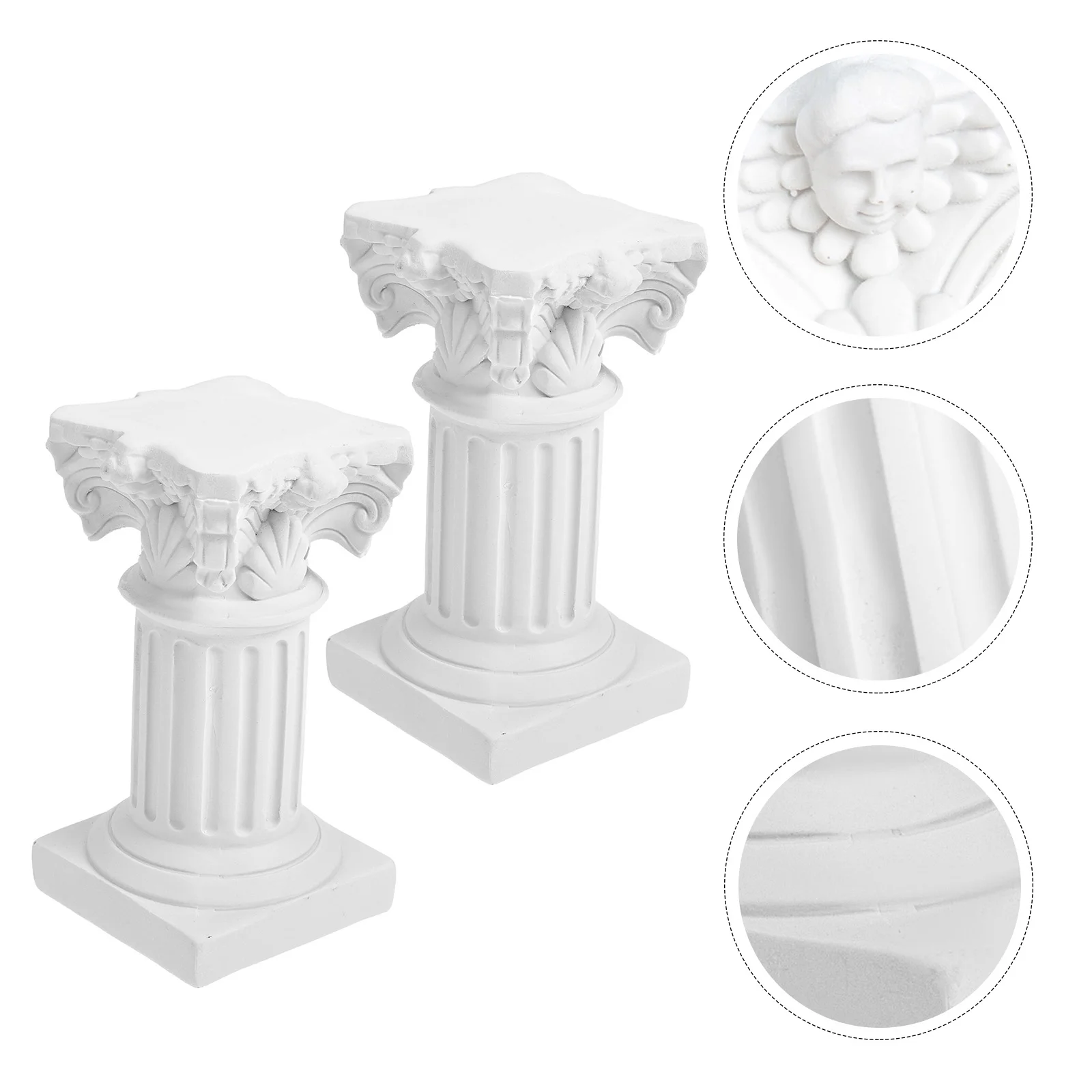 Candle Holder Column Roman Pillar Greek Candlestick Holders Stand Resin