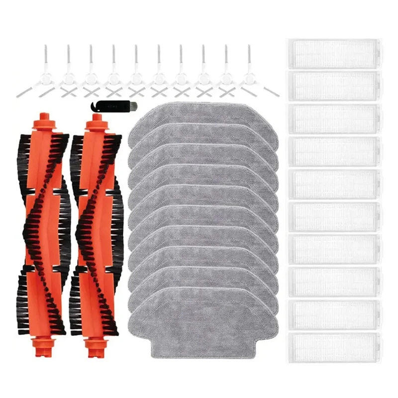 

For Xiaomi Mijia Robot Vacuum Mop 3C / B106CN Replacement Accessories Main Brush Side Brush Hepa Filter Mop Cloths Rag