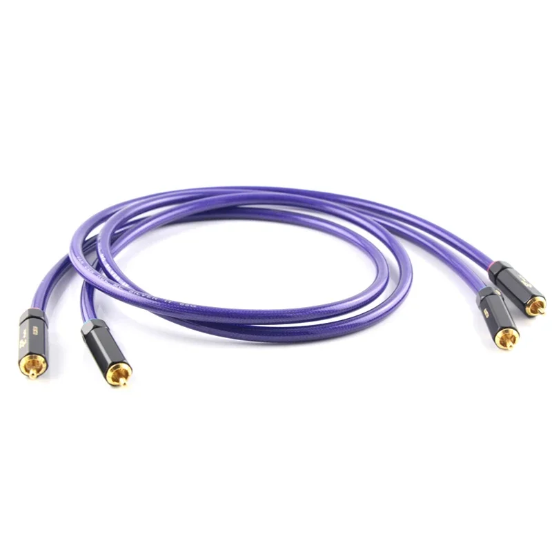 

Пара Van Den Hul RCA кабель с посеребренным медным Hi-Fi аудио коаксиальным соединением