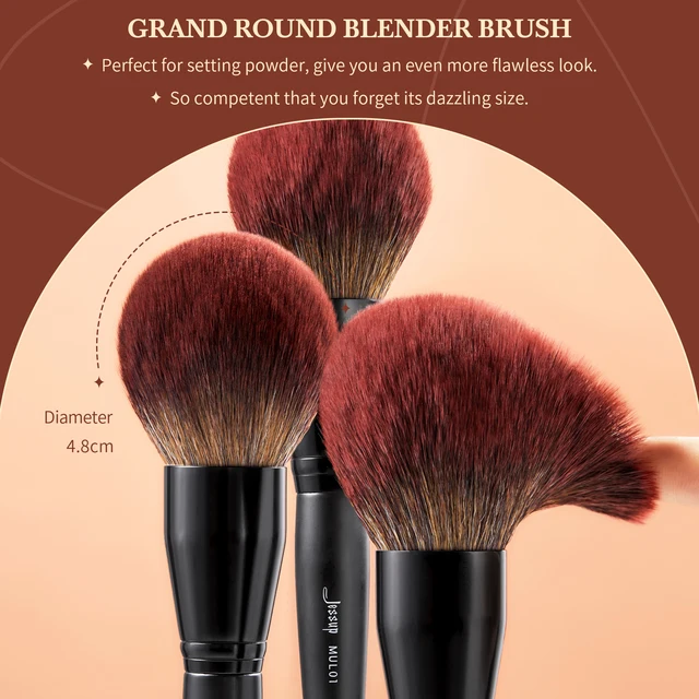 Set de brochas Jessup profesionales: 13, 16 o 21 piezas | Emoape