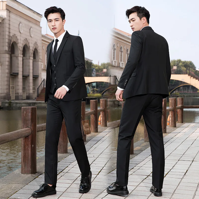 

8359-T-Short-sleeved Customized suit summer new Korean version of the wild tide brand half-sleeved Customized suit