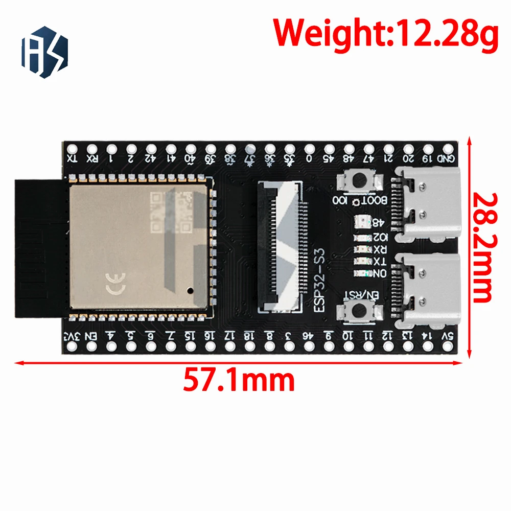 รูปสินค้า บอร์ดพัฒนา ESP32-S3 Wi-Fi + Bluetooth กล้อง OV2640