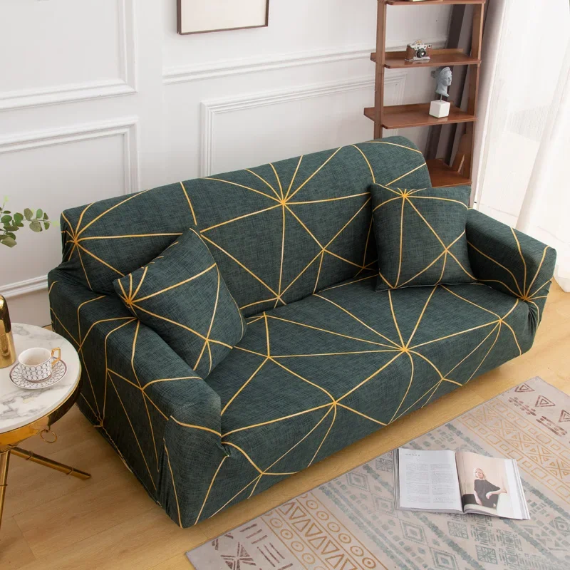 Funda de sofá ajustable de 1 pieza, muy elástica, protector de muebles  antideslizante, para sofás de jacquard, licra
