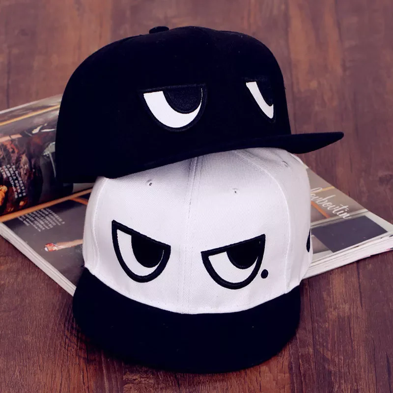 

Cartoon Eyes Flat Print Men Women Baseball Hats Hip-hop Cap Snapback Adjustable Hat
