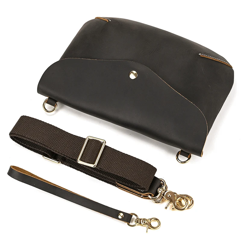 Genuine Leather Men's Shoulder Bag Big Zipper Clutch Bag Women Male Cowskin Hand Wallets With Belt Phone Pouch Summer bag