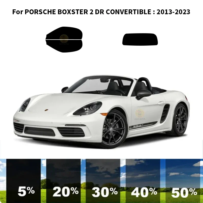 

Precut nanoceramics car UV Window Tint Kit Automotive Window Film For PORSCHE BOXSTER 2 DR CONVERTIBLE 2013-2023