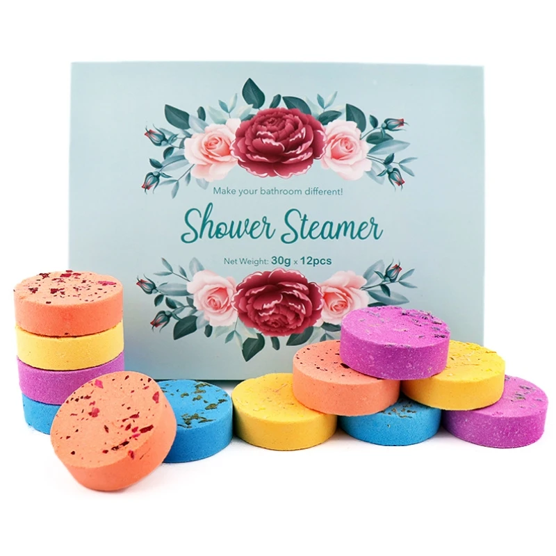 2 Boxes Shower Steamers Aromatherapy Bath Bomb Tablets Shower Fizzers