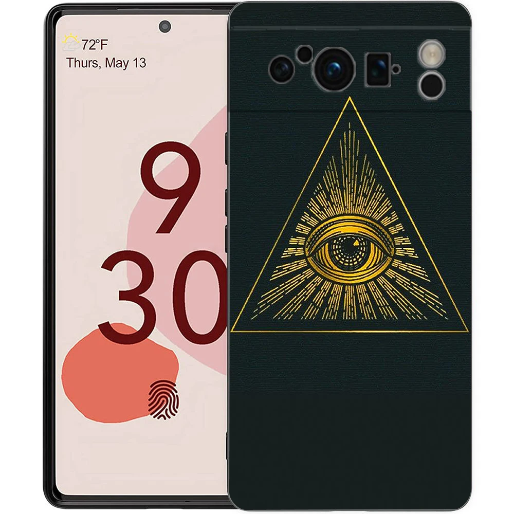 Sacred Eye of Horus Egypt Fresco Shockproof Silicone Phone Case