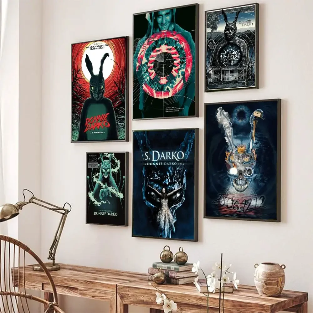 

Movie Donnie Darko Poster Self-adhesive Art Poster Retro Kraft Paper Sticker DIY Room Bar Cafe Vintage Decorative Painting