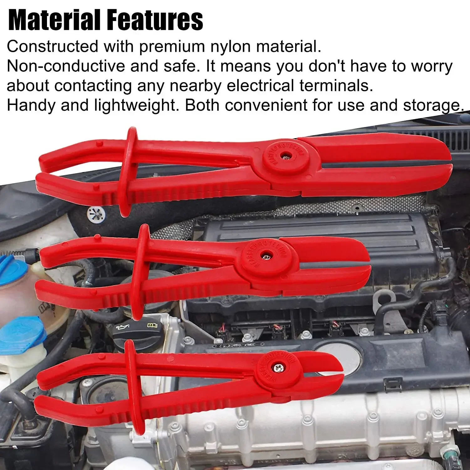 3Pcs Hose Tube Clamp Pliers Tool Brake Fuel Water Line Clamp Pliers for Car Repair Hose Clamp Removal Hand Tool