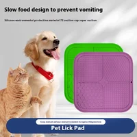 Pet Dog Slow Food Bowl Pet Silicone Dog Licking Pad Cat Licking Plate Puzzle Leakage Hidden Food Cat Yogurt Meal Pad 1