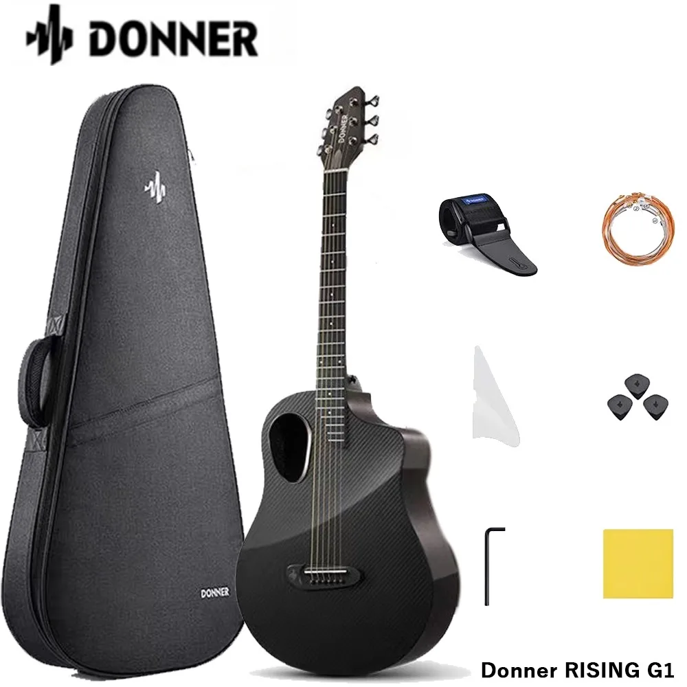 DonnerRISINGG1CarbonFibreFolkGuitar41BeginnerGirlStudent