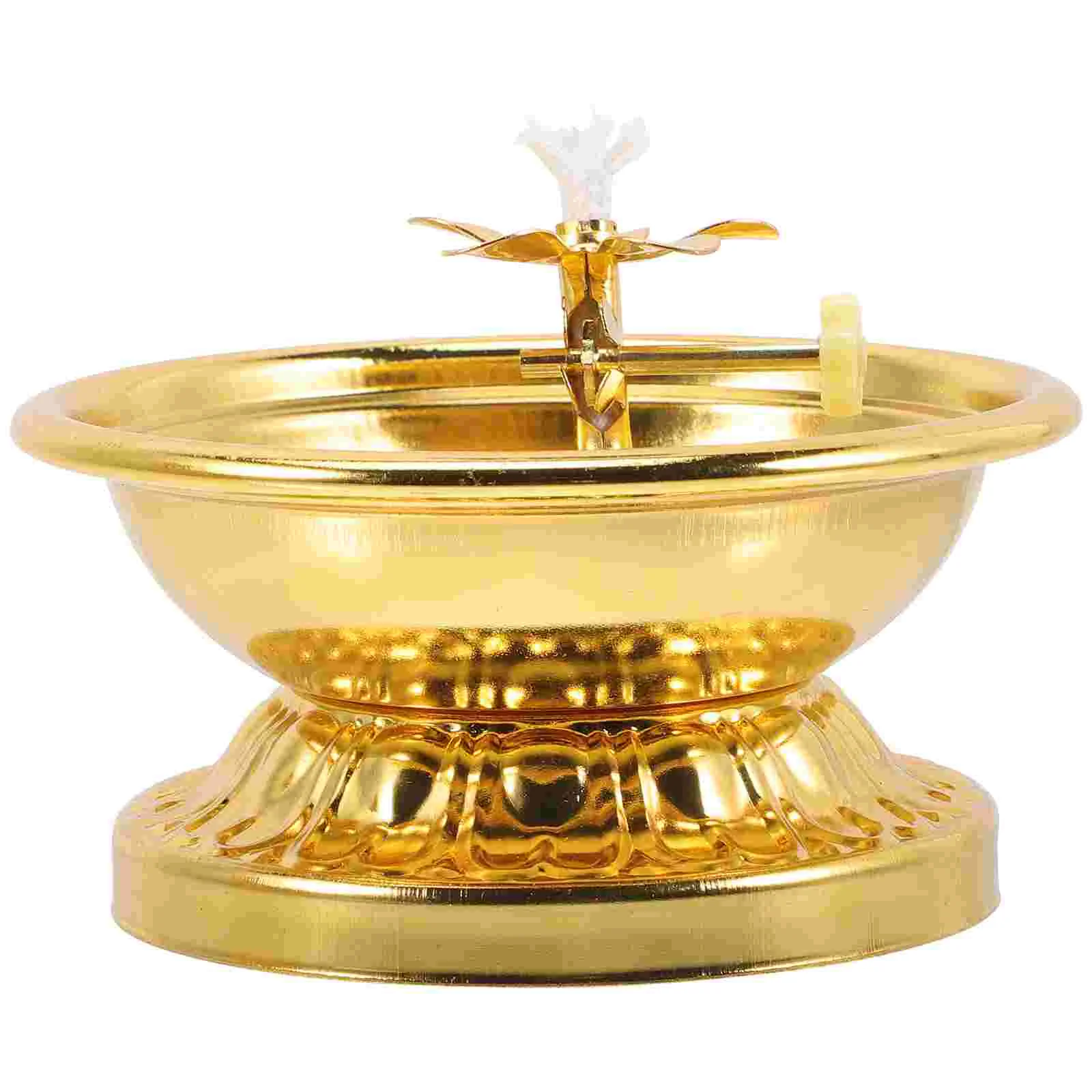 

Oil Lamps Indoor Use Ghee Lamp Butter Lamp Holder Buddha Votive Tealight Holder Golden Cup Candle Holder Tibetan Oil