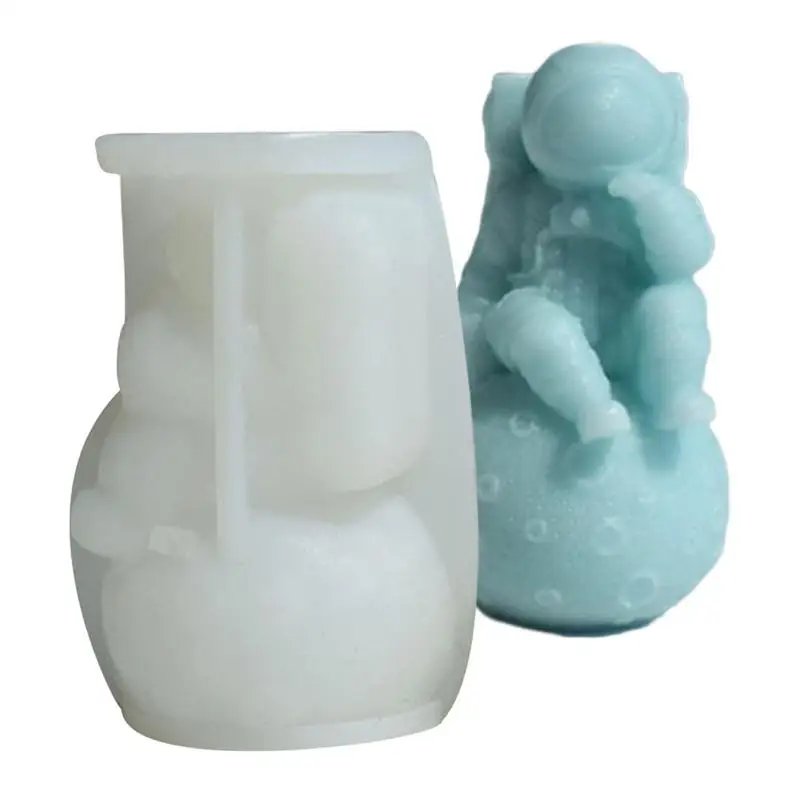 

Формы для свечей в виде астронавта, пластырь для ароматизированных свечей, орнамент, форма из пищевого силикона, форма «сделай сам» для ароматизированных свечей, Мусса для торта