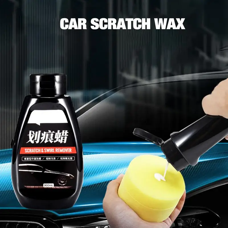 

Liquid Scratch Repair Wax 300ml Car Swirl Remover Scratch Repair Polishing Kit Car Scratch Wax Paint Repair & Maintenance Spray