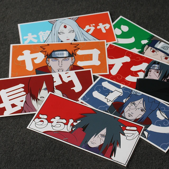 60 Adesivos Naruto Akatsuki, Adesivo Anime Naruto, Decoração de