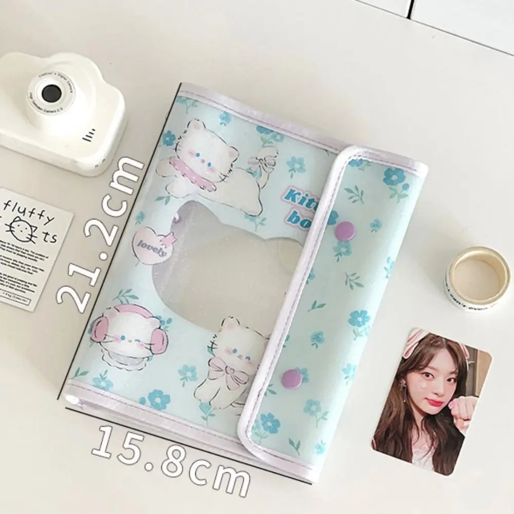 PVC A5 A6 Binder Photocard Holder Replaceable Card Binders Photocards Scrapbook Cartoon Journal Notebook Photo Booth Frames