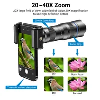 APEXEL New Upgraded Optional HD 20x-40x zoom telescope telephoto lens Camera Phone lens for Samsung iPhone Xiaomi all Smartphone 4