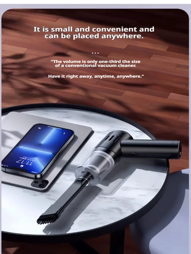 Powerful vacuum cleaner for car Portable cordless handheld vacuum cleaner for car and home