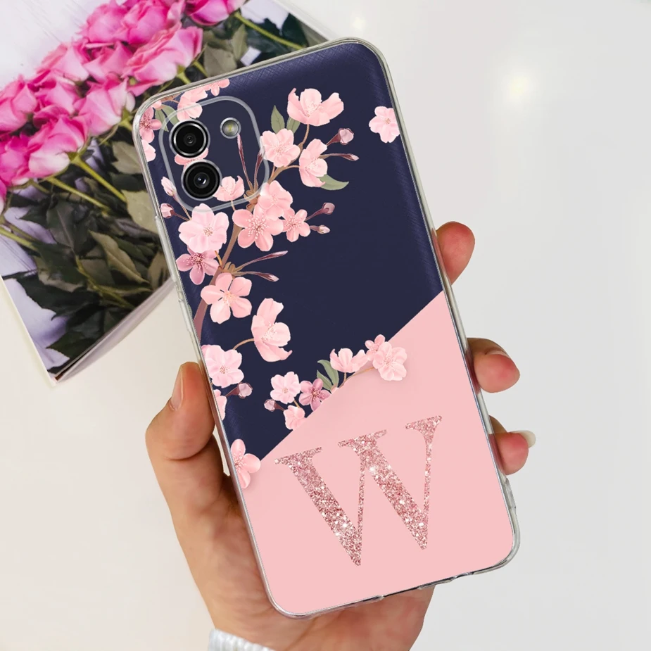 Stylish Alphabet Silicone Phone Case - Soft Protective Cover