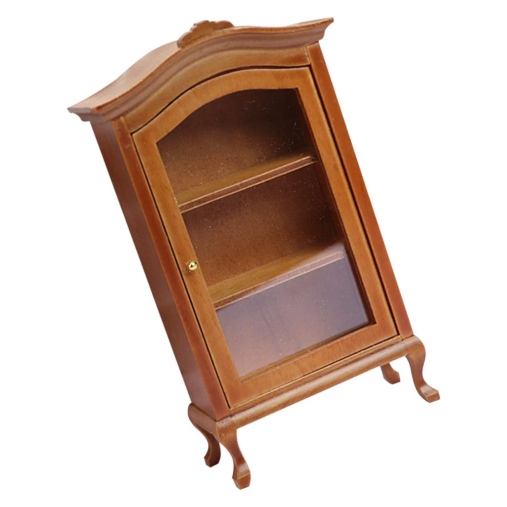 

Simulation Cabinet Miniatures Adornment Wood House Wooden Decorate Furniture Sideboard