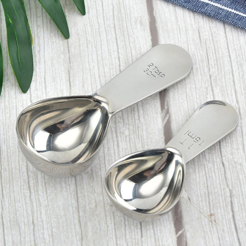 15/30ml Stainless Steel Measuring Coffee Scoop 1 tablespoon Short