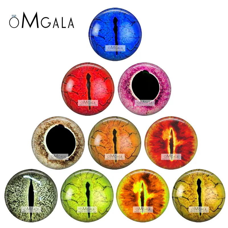 Julie Wang 90 Stück Glasaugen 12mm | Für Puppen, Schmuck & Deko-Projekte