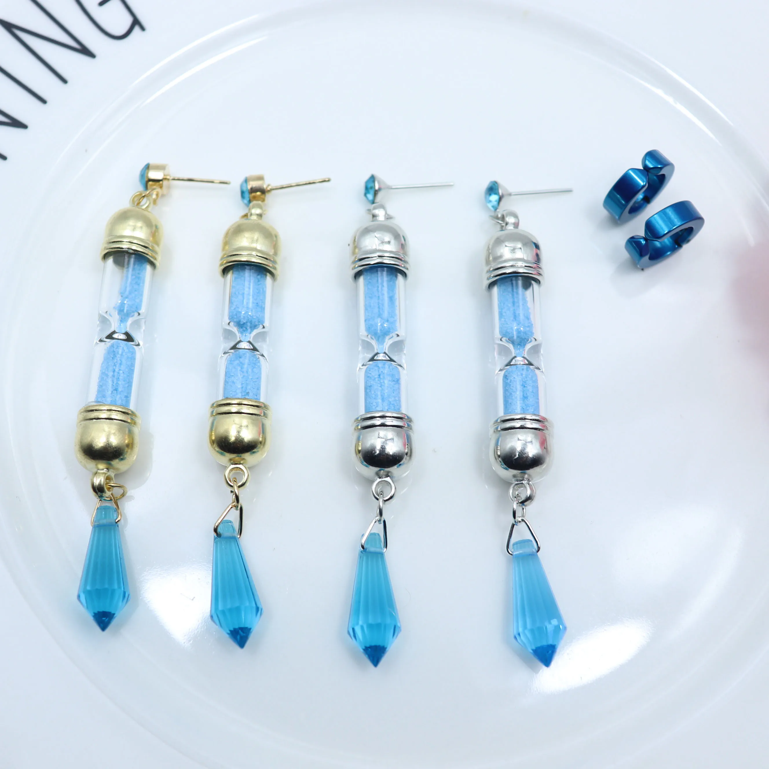 Vanitas Anime Inspired Earrings Hourglass Cosplay Earring 