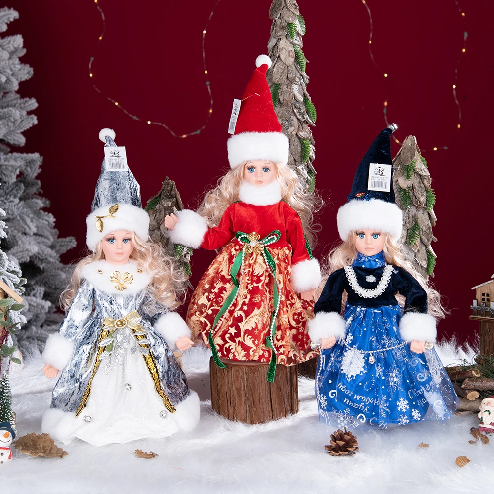 【まーちゃんさま】christmas doll ❀パティシエの女の子オーナメント Snow Maiden Dolls Christmas Party Decoration Dolls Christmas