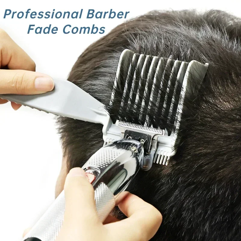 

Barber Fade Combs Hair Cutting Positioning Comb Clipper Blending Flat Top Hair Comb Men's Hair Comb Salon Styling Tools