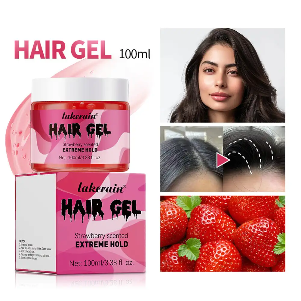 100ml Hair Styling Waxes & Cream Hair Gel Hold Braid High Hold and Shine Non-Flaking Styling Gel for All Type Anti-Frizz