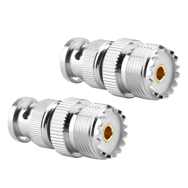 Adattatore Coassiale BNC Maschio A UHF Femmina - 2 Pezzi, In Ottone, Per Radio E Scanner - Foto 11