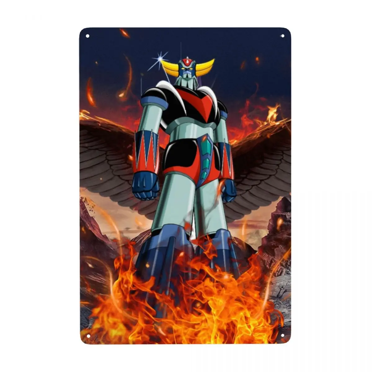 Ufo Robot Grendizer Sign Custom Vintage Goldorak Anime Manga Placche In Metallo Per Cancello Garden Yard Man Cave Bar Home Decor