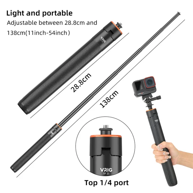Insta360 Tripod PellKing Long 77inch Invisible Selfie Stick For