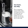 Espresso Machine, Black - Automatic Bean-to-Cup Brewing, Built-In Steel Burr Grinder & Manual Frother - One-Touch Hot 4