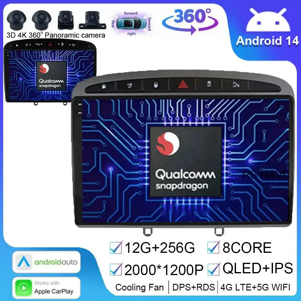 

Android 14 For Peugeot 408 Peugeot 308 308SW Multimedia Car Radio GPS Navigation Video Player No 2din Auto DSP Stereo Head Unit