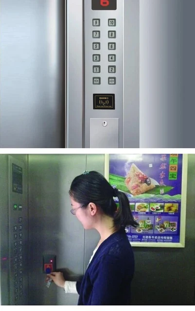 TCP/IP 10/20 Floors Biometric Fingerprint And RFID Card Reader Elevator Access Control Board Door Access control Panal System 6
