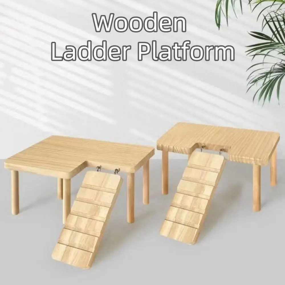 Wooden Hamster Climbing Platform - Easy Installation, Durable Jumping Board & DIY Cage Accessory for Small Pets